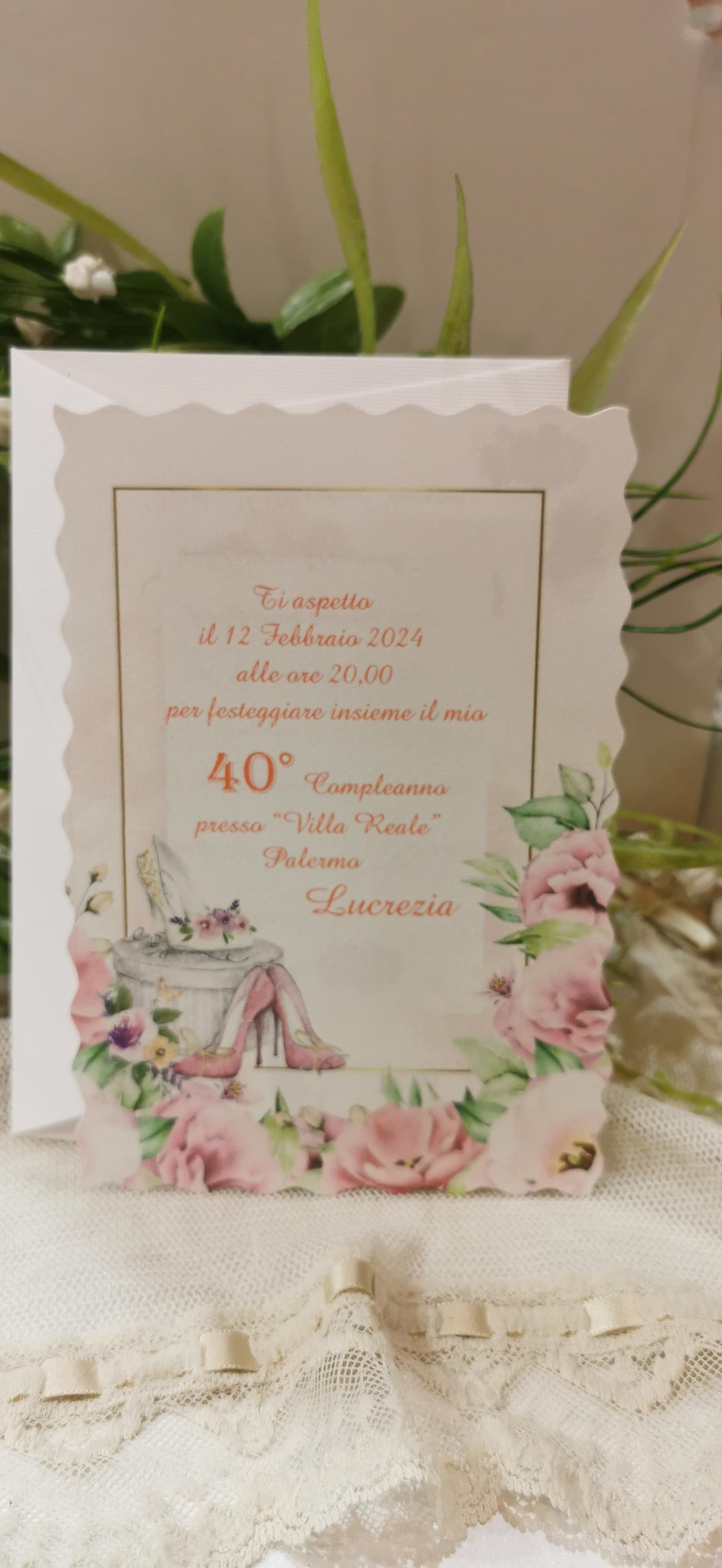 INVITO 40 ANNI - Bomboniera Chic