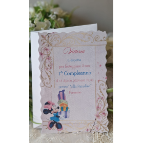 INVITO 1° COMPLEANNO MINNIE