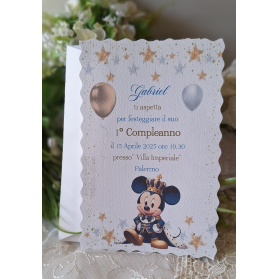 INVITO 1° COMPLEANNO TOPOLINO