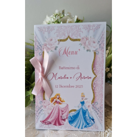 MENU'BATTESIMO PRINCIPESSE GEMELLE