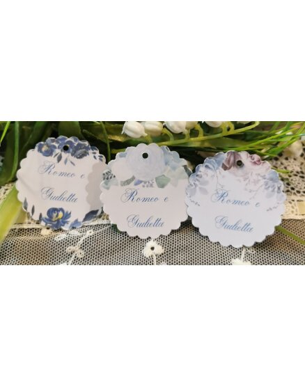 BIGLIETTINI MATRIMONIO CON FIORI