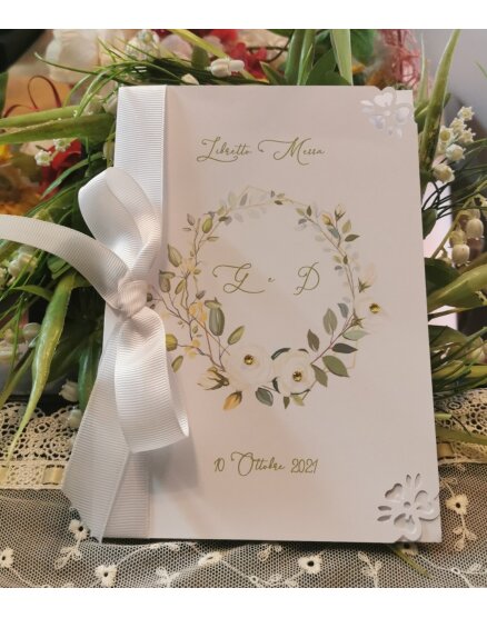 LIBRETTO MESSA CON FIORI E STRASS