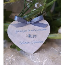 SEGNAPOSTO MATRIMONIO CUORE FIORI