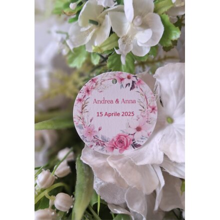 TAG MATRIMONIO CON FIORI