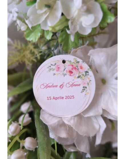 TAG MATRIMONIO CON FIORI