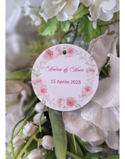 TAG MATRIMONIO CON FIORI