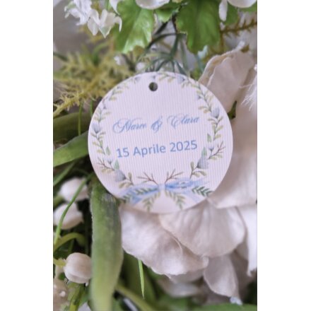 TAG MATRIMONIO CON FIORI