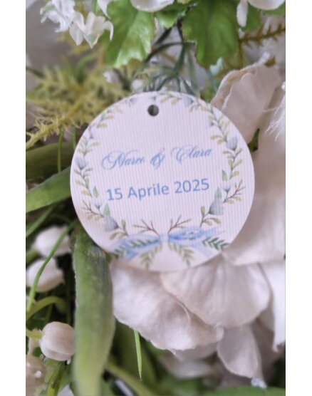 TAG MATRIMONIO CON FIORI