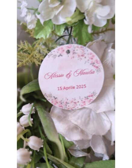 TAG MATRIMONIO CON FIORI