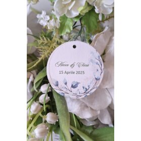 TAG MATRIMONIO CON FIORI