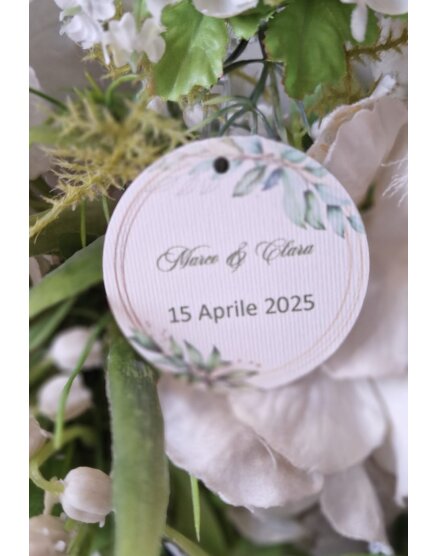 TAG MATRIMONIO CON FIORI