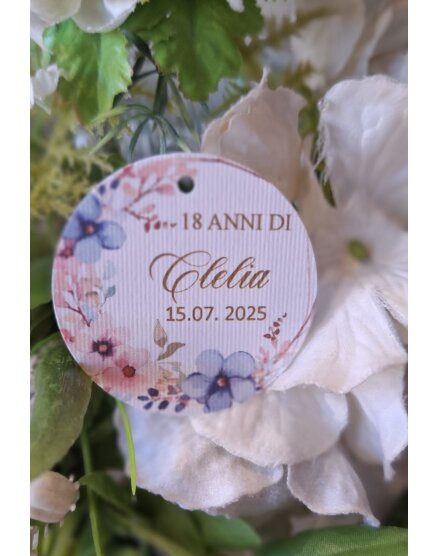 TAG MATRIMONIO CON FIORI