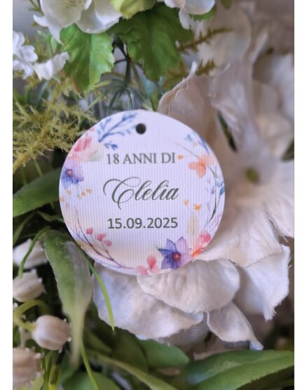 TAG MATRIMONIO CON FIORI