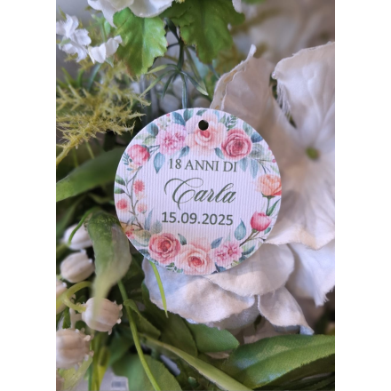 TAG MATRIMONIO CON FIORI