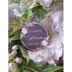 TAG MATRIMONIO CON FIORI