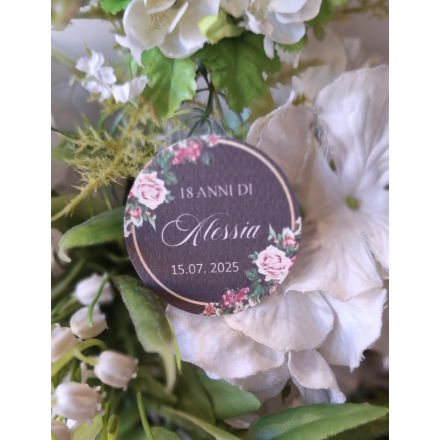 TAG MATRIMONIO CON FIORI