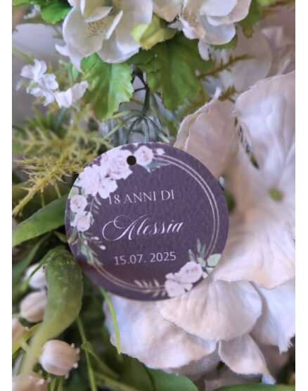 TAG MATRIMONIO CON FIORI