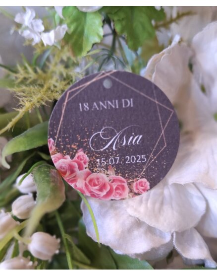 TAG MATRIMONIO CON FIORI