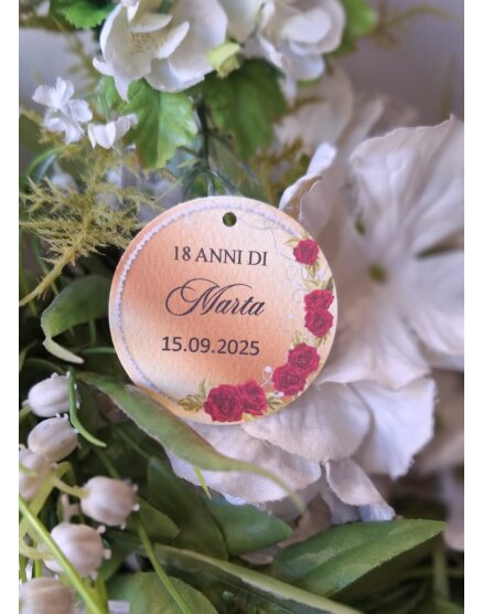 TAG MATRIMONIO CON FIORI