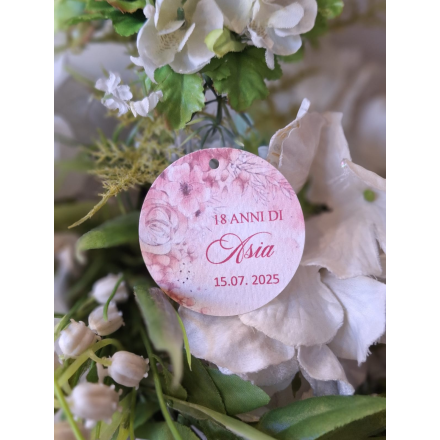 TAG MATRIMONIO CON FIORI