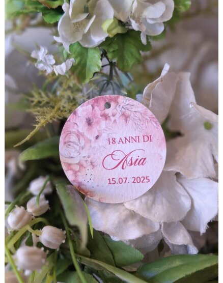 TAG MATRIMONIO CON FIORI