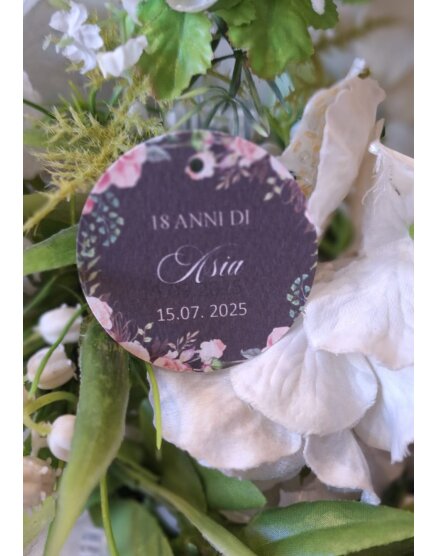 TAG MATRIMONIO CON FIORI