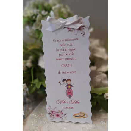 Segnalibro Matrimonio decoro Siciliano