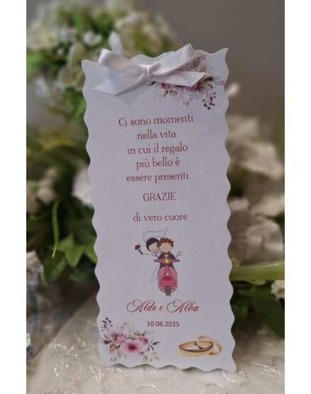 Segnalibro Matrimonio decoro Siciliano