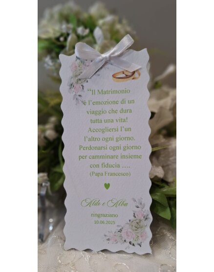 Segnalibro Matrimonio decoro Siciliano