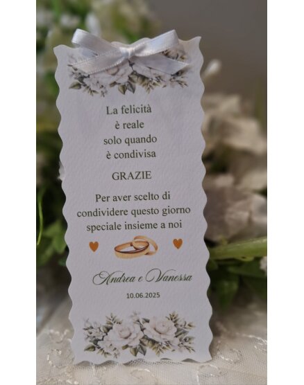 Segnalibro Matrimonio decoro Siciliano