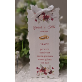 SEGNALIBRO MATRIMONIO FIORI