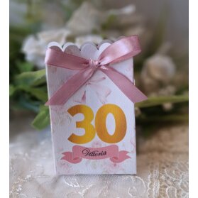 SCATOLINA COMPLEANNO 30 ANNI PERSONALIZZATA