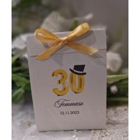 SCATOLINA 30 ANNI PERSONALIZZATA CON CONFETTI