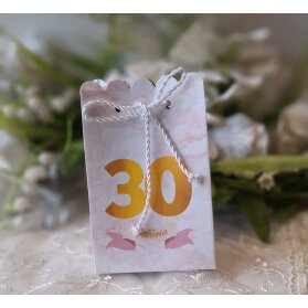 SCATOLINA COMPLEANNO 30 ANNI PERSONALIZZATA