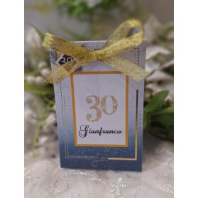 SCATOLINA COMPLEANNO 30 ANNI PERSONALIZZATA