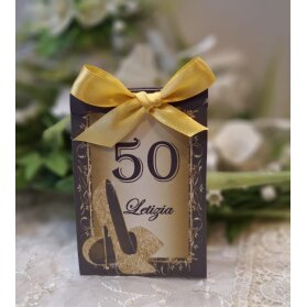 SCATOLINA COMPLEANNO 50 ANNI PERSONALIZZATA