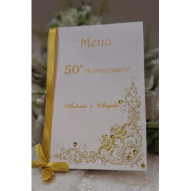 MENU' PERSONALIZZATO NOZZE D'ORO