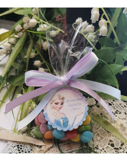 BUSTINA IN PVC 1° COMPLEANNO CON TAG FROZEN