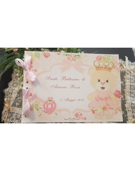 Guest Book Battesimo Orso Regina BImba