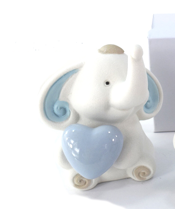 piccolo elefantino in ceramica decorato elefante soprammobile bimbo bimba