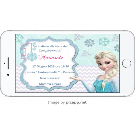 INVITO DIGITALE 1 ANNO FROZEN