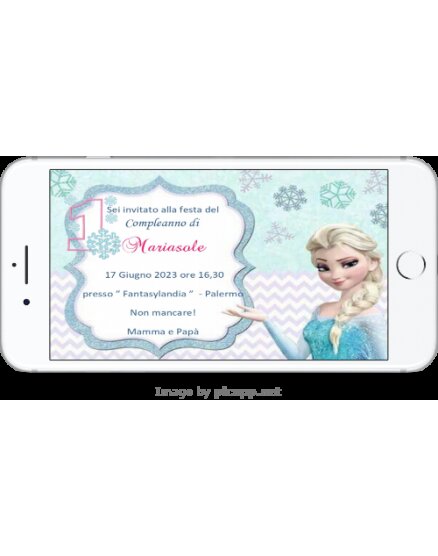 INVITO DIGITALE 1 ANNO FROZEN