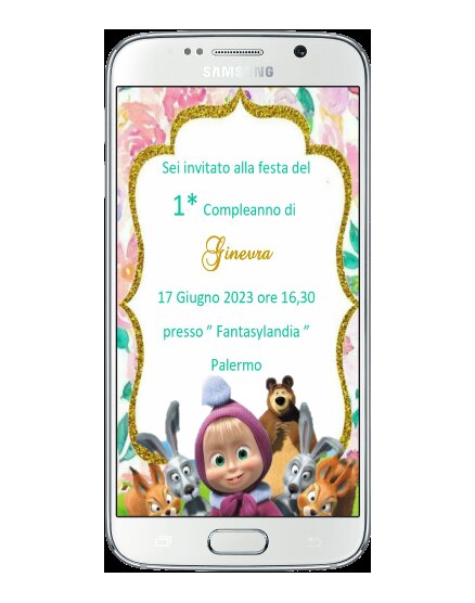 INVITO DIGITALE 1 ANNO MASHA