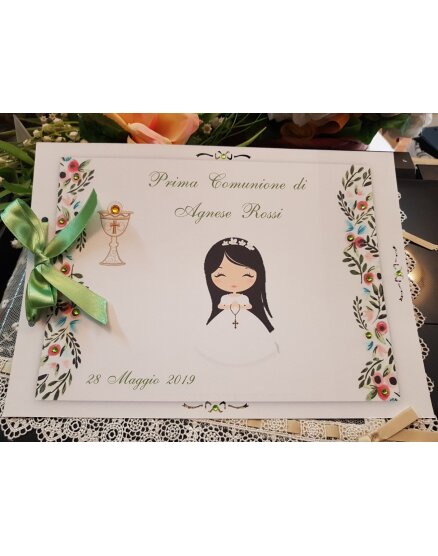 Guest Book Prima Comunione fiori