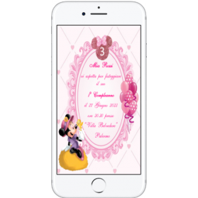 INVITO DIGITALE MINNIE COMPLEANNO