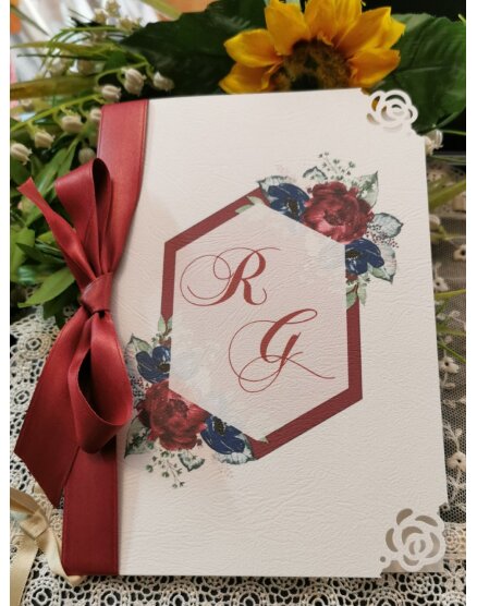 Libretto Messa con decoro rose porpora