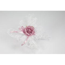 NAÏZAYA Sacchetti Confetti Nascita in Organza con Bigliettini – 50