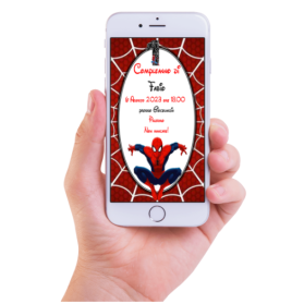 INVITO DIGITALE COMPLEANNO SPIDERMAN - Bomboniera Chic