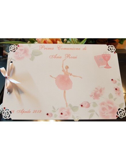 Guest book o Libro delle Dediche decoro Ballerina