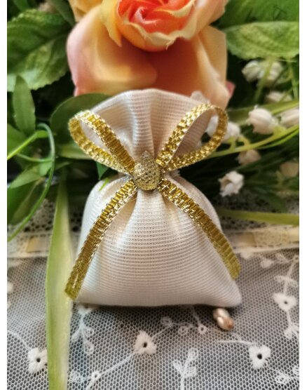 sacchetto oro con strass